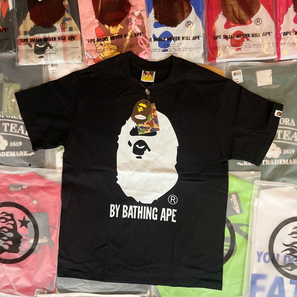 Black Bape Ape Head Tee
